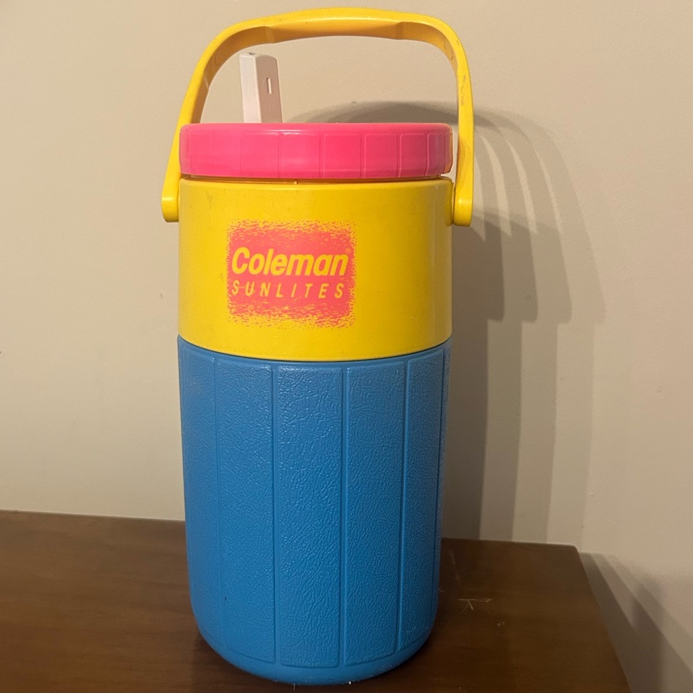 Vintage Coleman Sunlites water canteen cooler